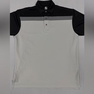 FootJoy - Large - Black/Grey Golf Polo